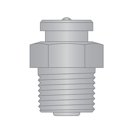 Heritage Industrial Button Head Fitting, 3/8"-18NPTF, SS PV H1188S